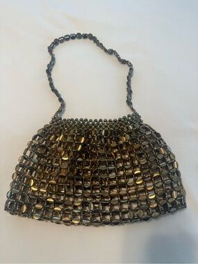 Gold Beaded Bag